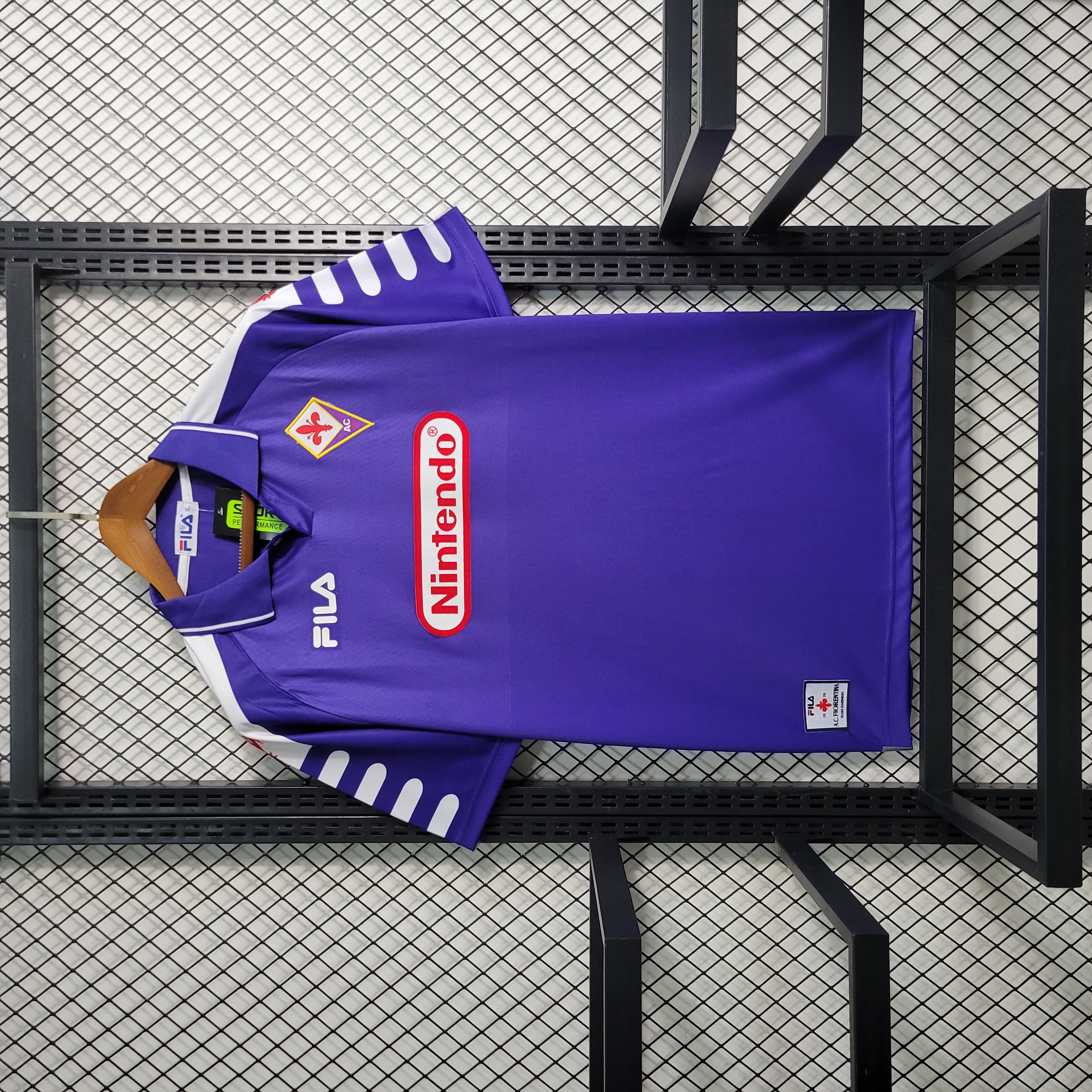 JerseysGala.com | Retro Fiorentina 1998-99 Home Stadium Jersey -Customize Name, Number and Patch | Worldwide Shipping