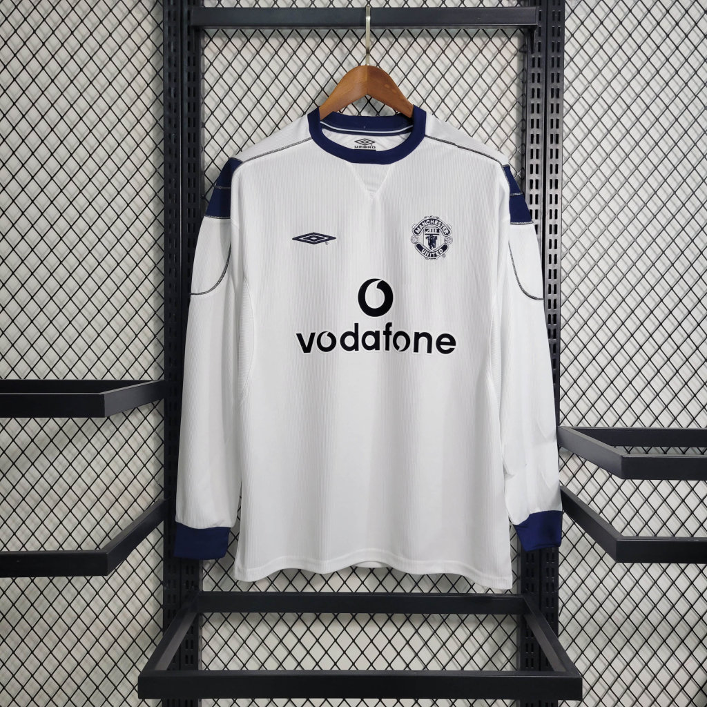SIUjerseys-Retro Manchester United 99-00 Away Long Sleeve Jersey