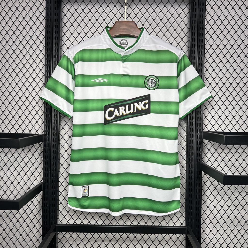 Higojerseys-Retro Celtic 2003-04 Home Stadium Jersey