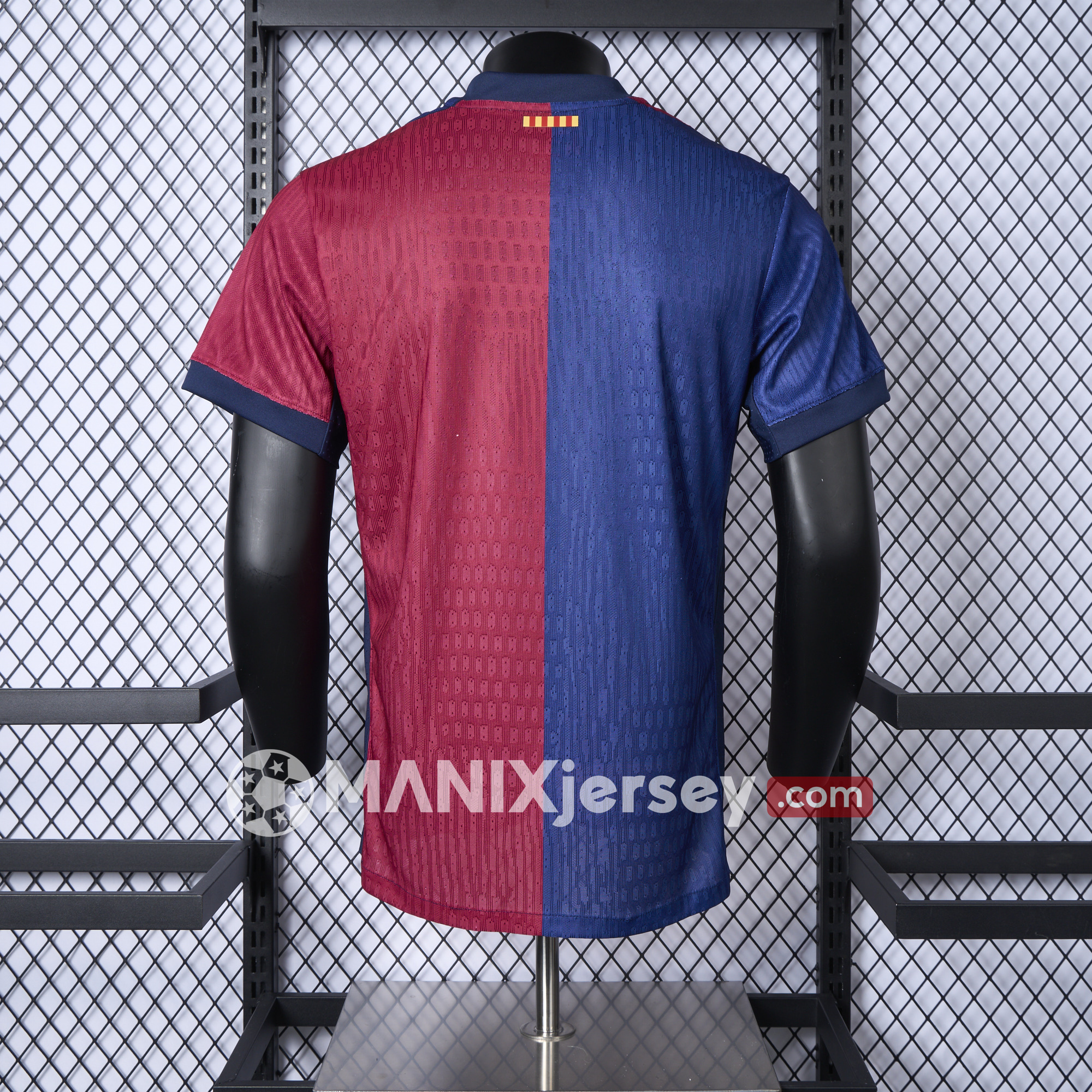 ManixJersey.com | Barcelona 24-25 Home Unsponsored Anniversary Jersey - Player Version -Customize Name, Number and Patch | Worldwide Shipping