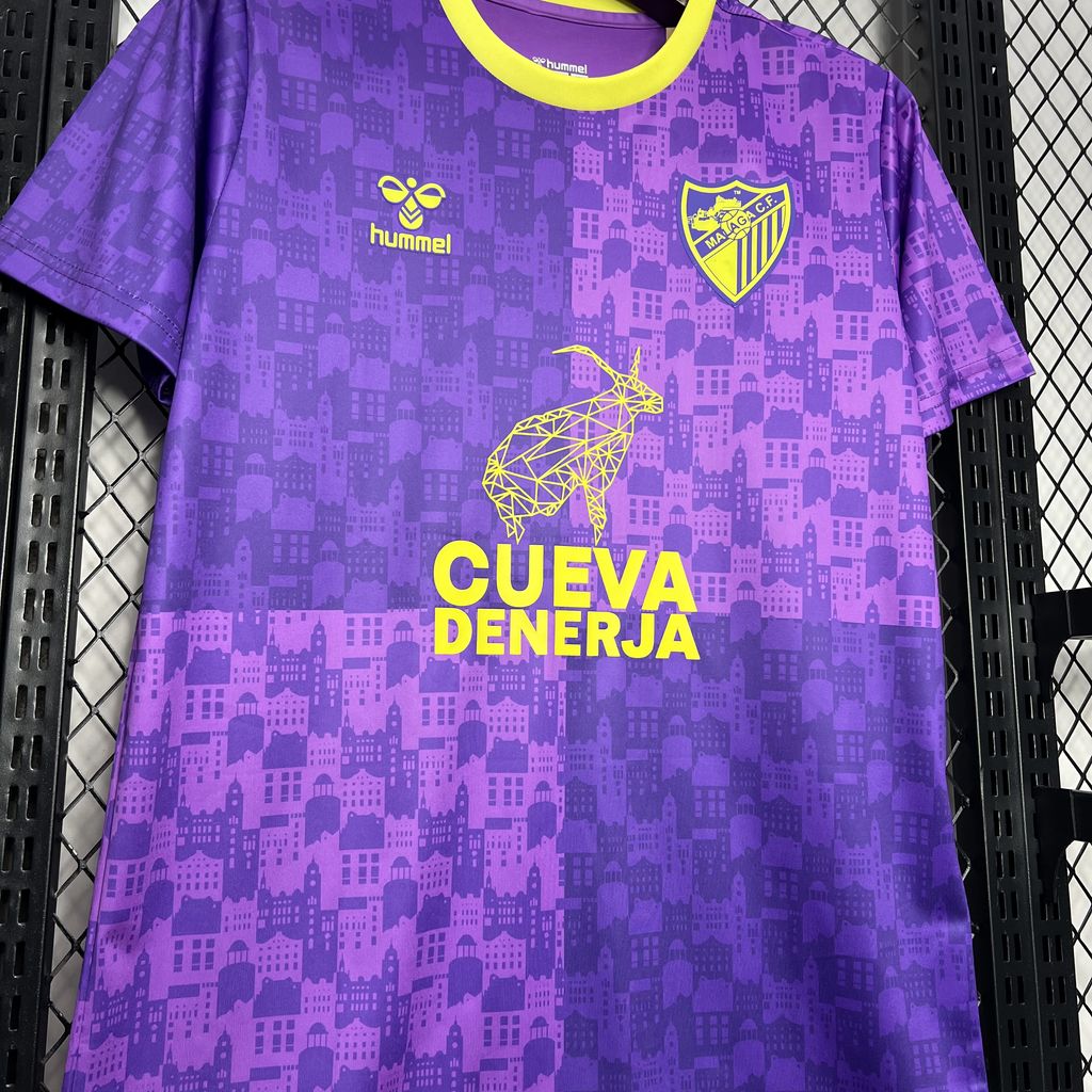 unitedfutballjersey-Malaga 24-25 Purple Pre-Match Jersey - Fans Version