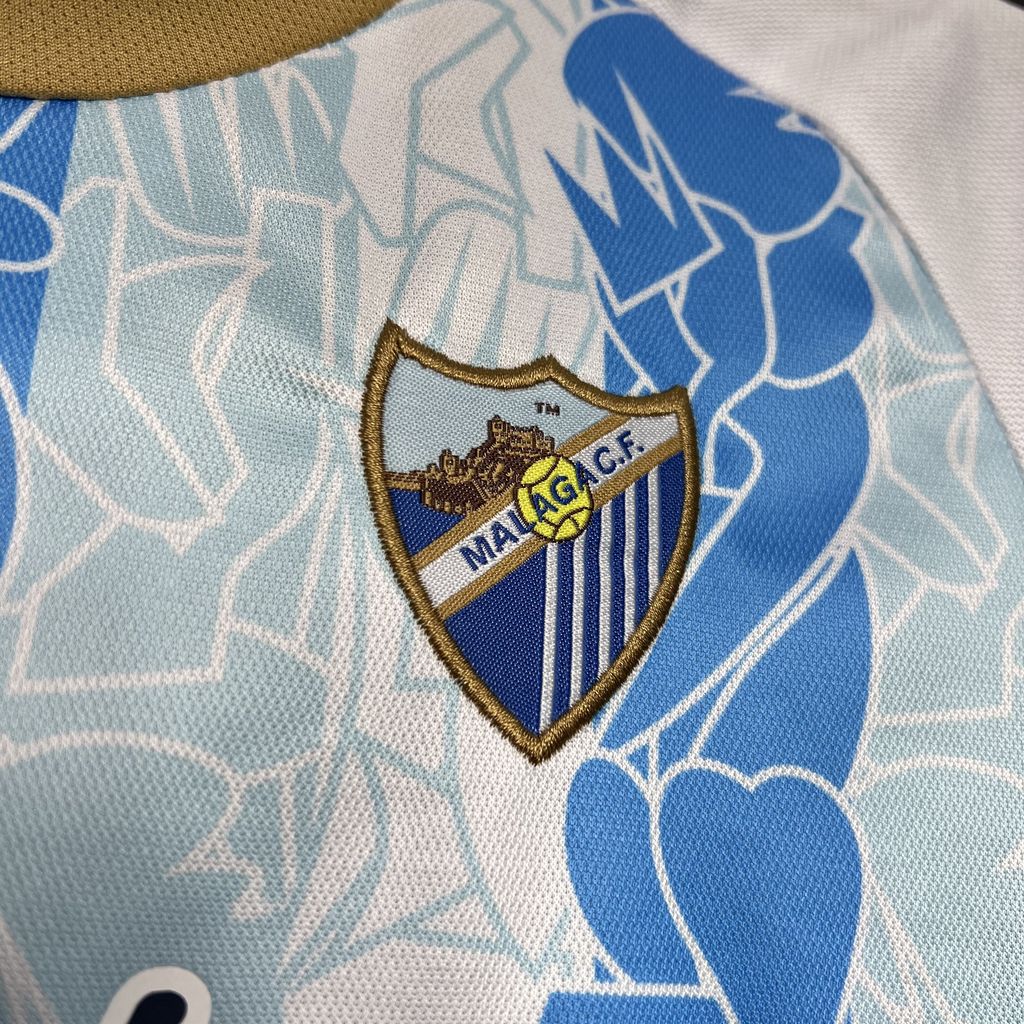 JerseysGala.com | Malaga 24-25 Home Kids Kit -Customize Name, Number and Patch | Worldwide Shipping