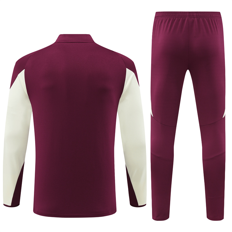 JerseysGala.com | Bayern Munich 24-25 Long Sleeve Training Set - Red -Customize Name, Number and Patch | Worldwide Shipping
