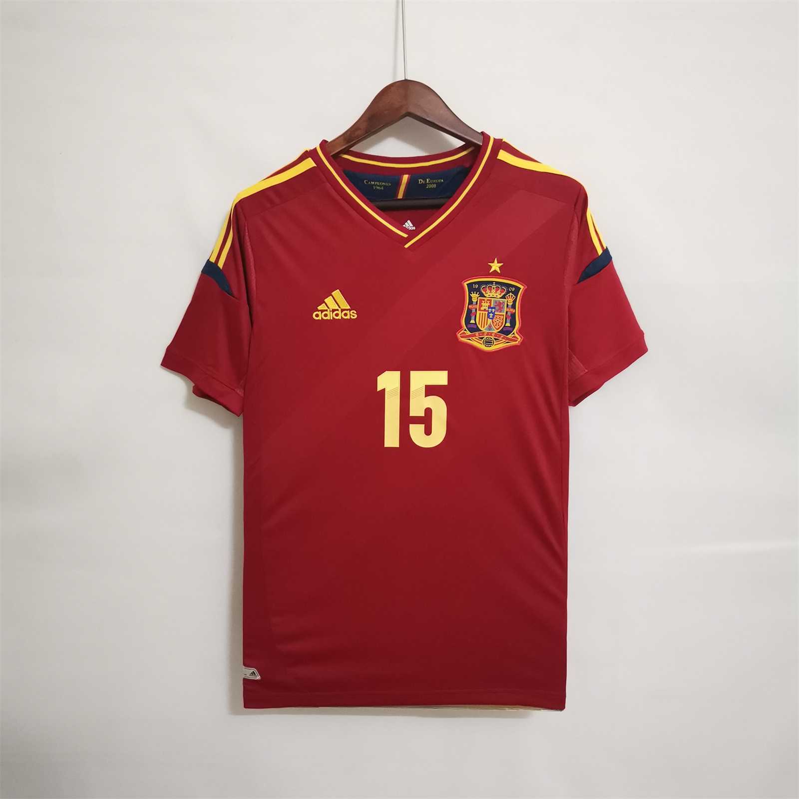 SIUjerseys-Retro Spain 2012 Home Stadium Jersey