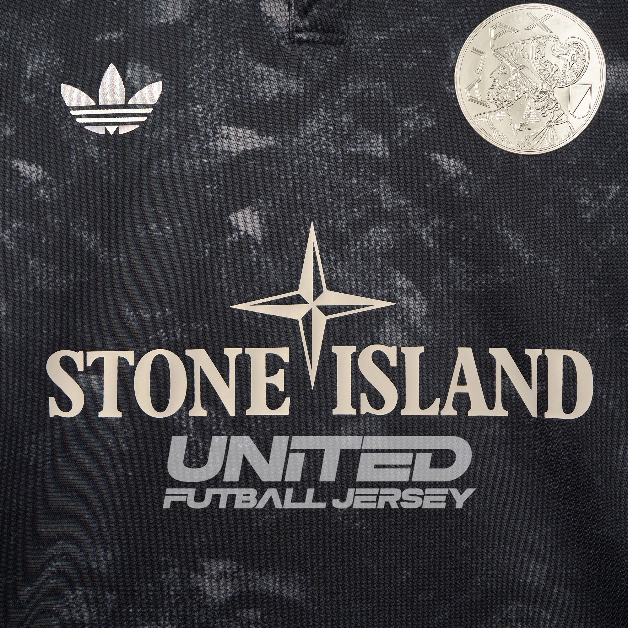 unitedfutballjersey-Ajax 24-25 Stone Island Co-brand Jersey - Fans Version