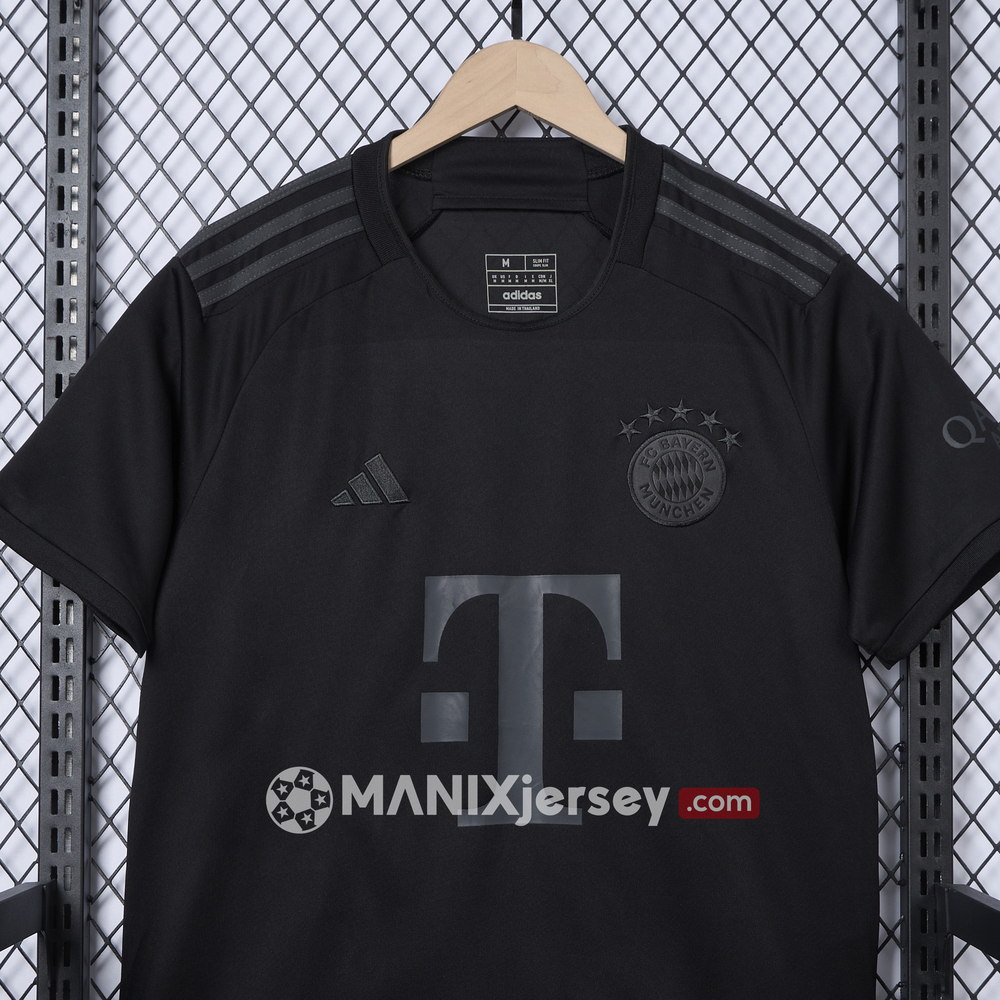 ManixJersey.com | Bayern Munich 24-25 Pure Black Special Edition Jersey - Fans Version -Customize Name, Number and Patch | Worldwide Shipping