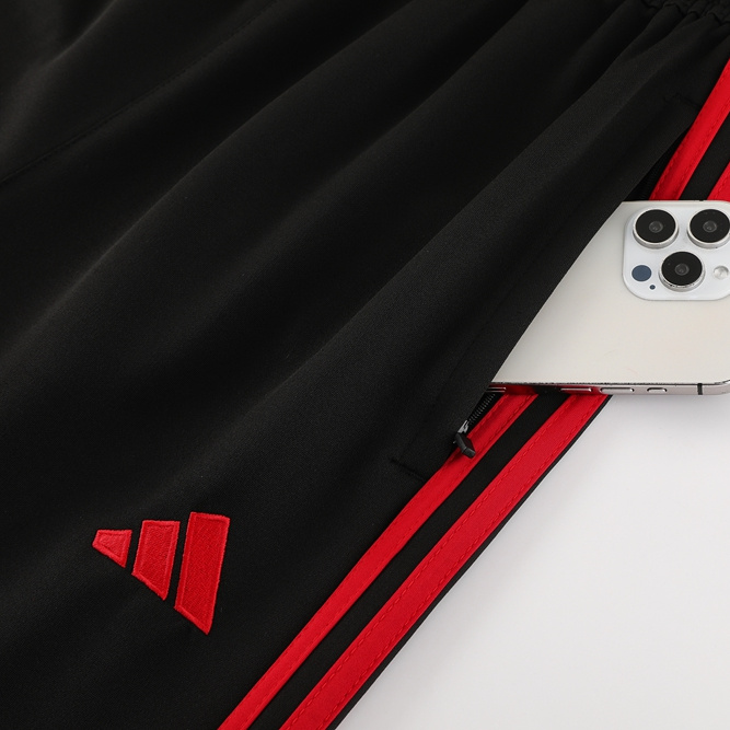 ManixJersey.com | Manchester United 24-25 Jacket Training Tracksuit - Red Top and Black Pants -Customize Name, Number and Patch | Worldwide Shipping