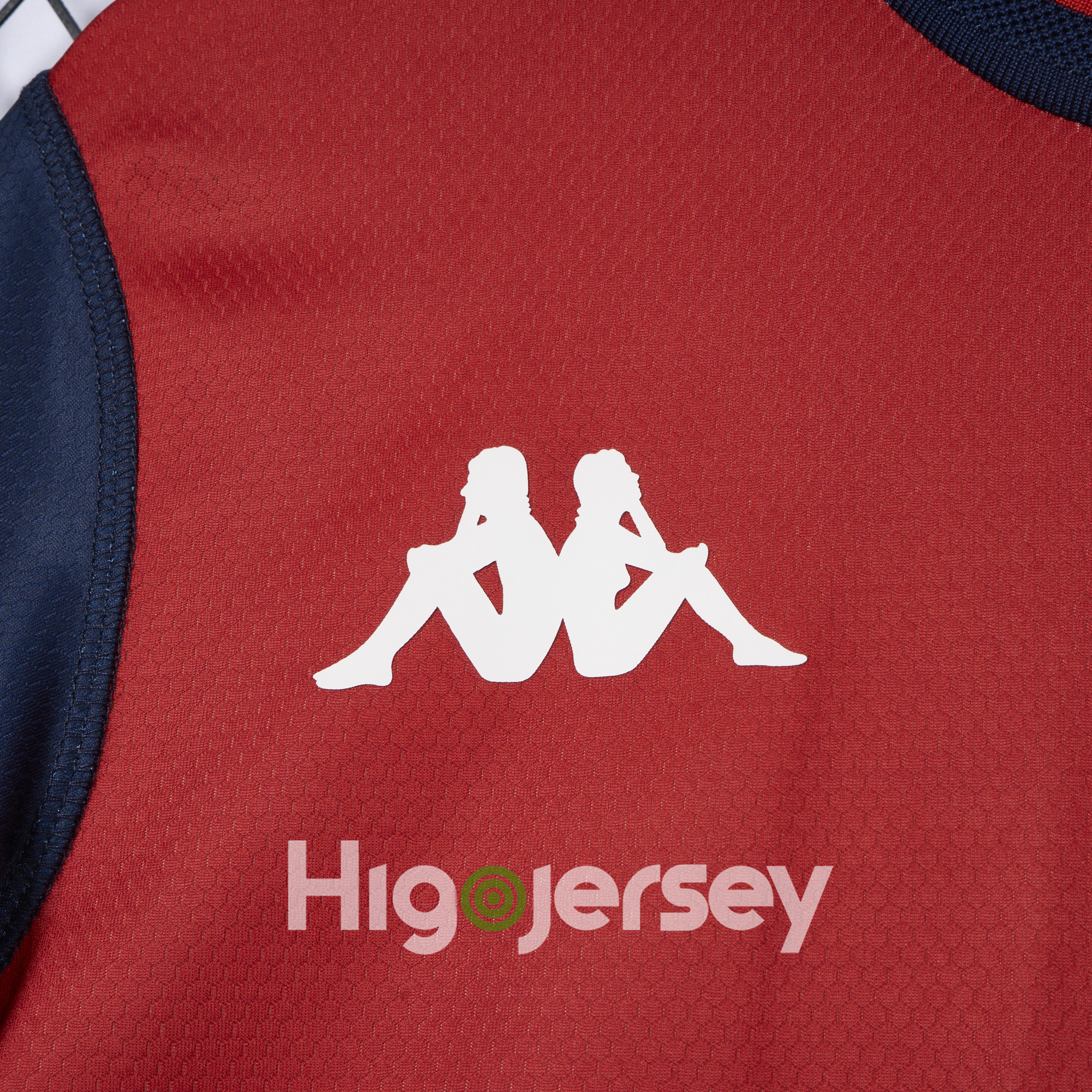 Higojerseys-Genoa 24-25 Home Unsponsored Jersey - Fans Version