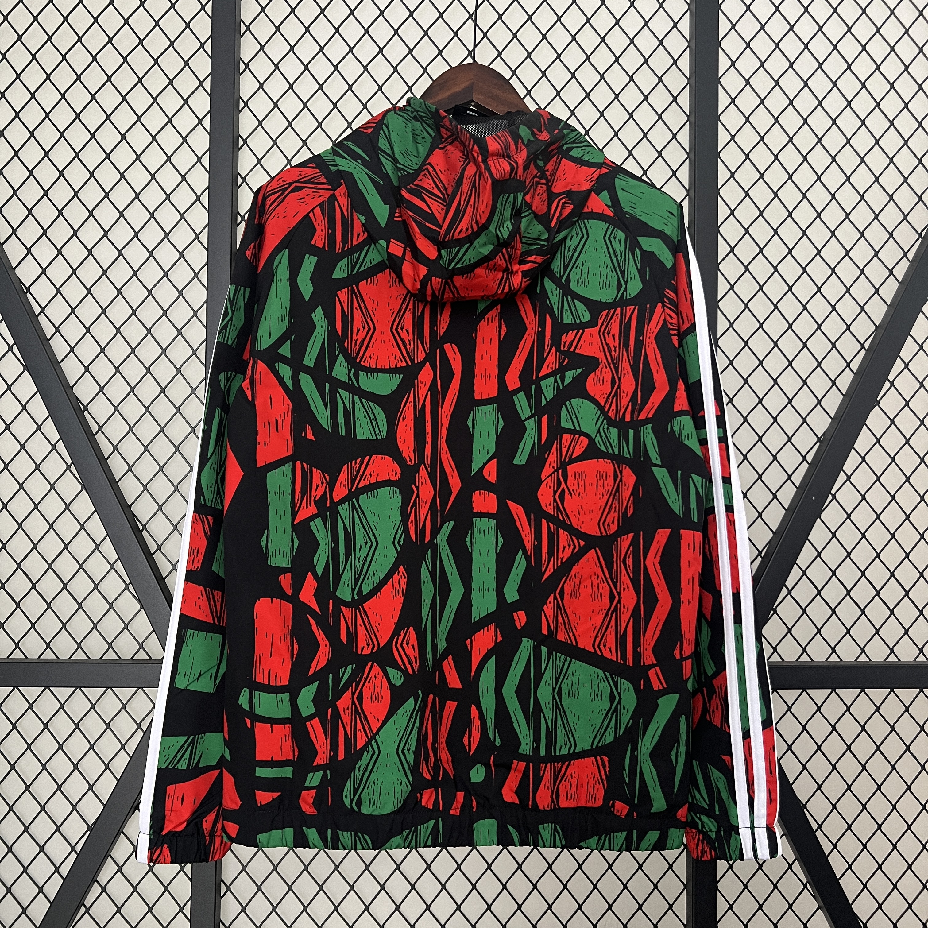 ManixJersey.com | Arsenal 24-25 Double Sided Reversible Windbreaker - Black & Red -Customize Name, Number and Patch | Worldwide Shipping