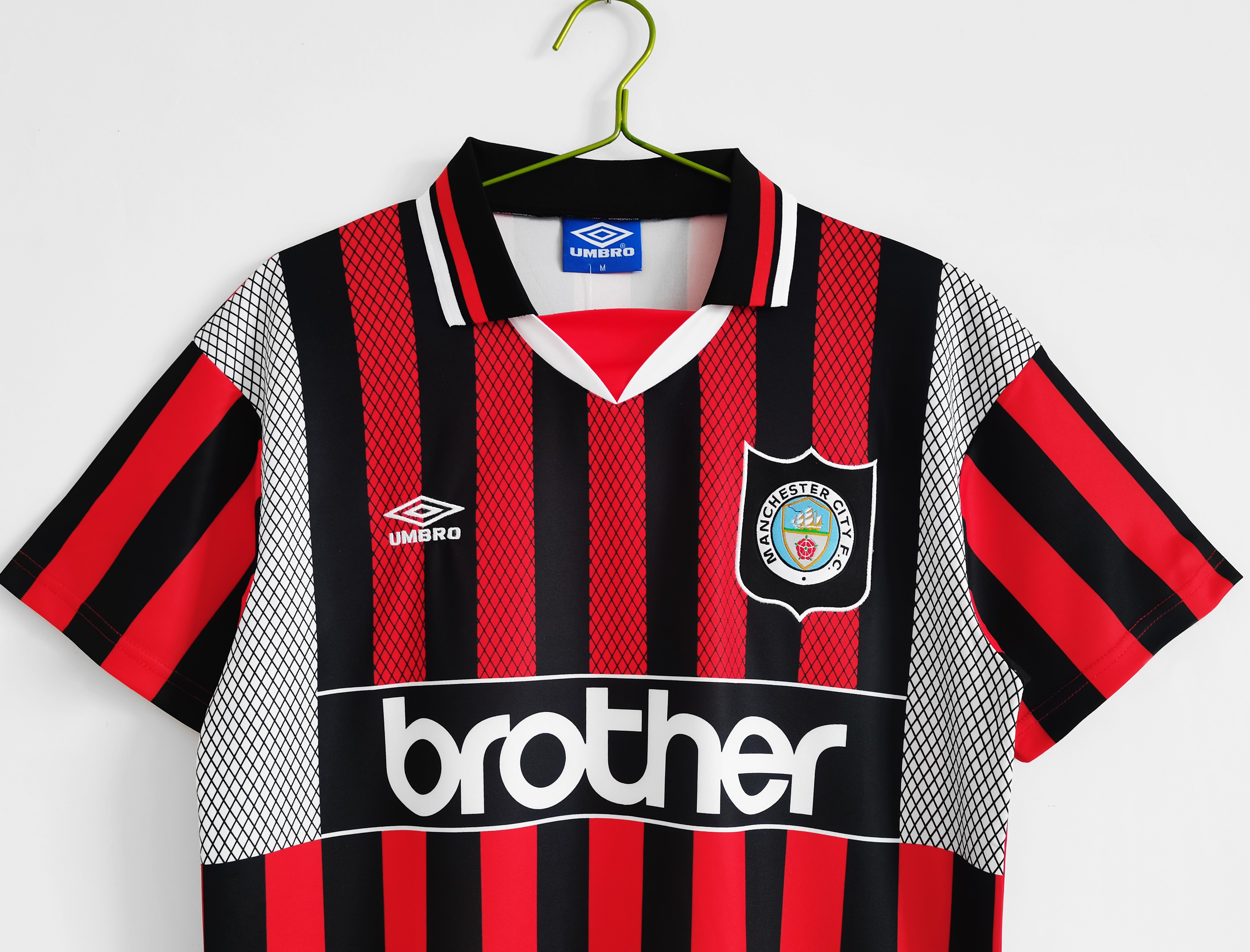 SIUjerseys-Retro Manchester City 1994-96 Away Stadium Jersey