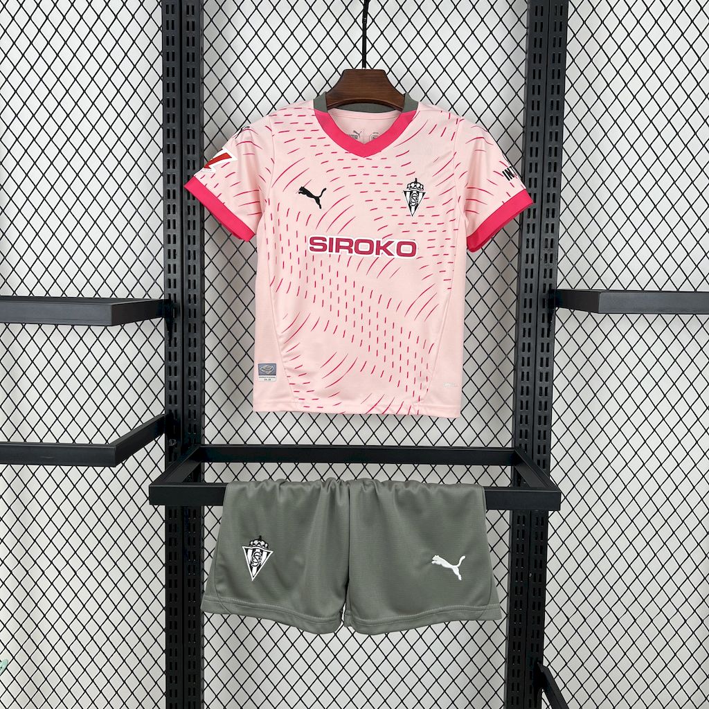 ManixJersey.com | Sporting de Gijon 24-25 Third Kids Kit -Customize Name, Number and Patch | Worldwide Shipping