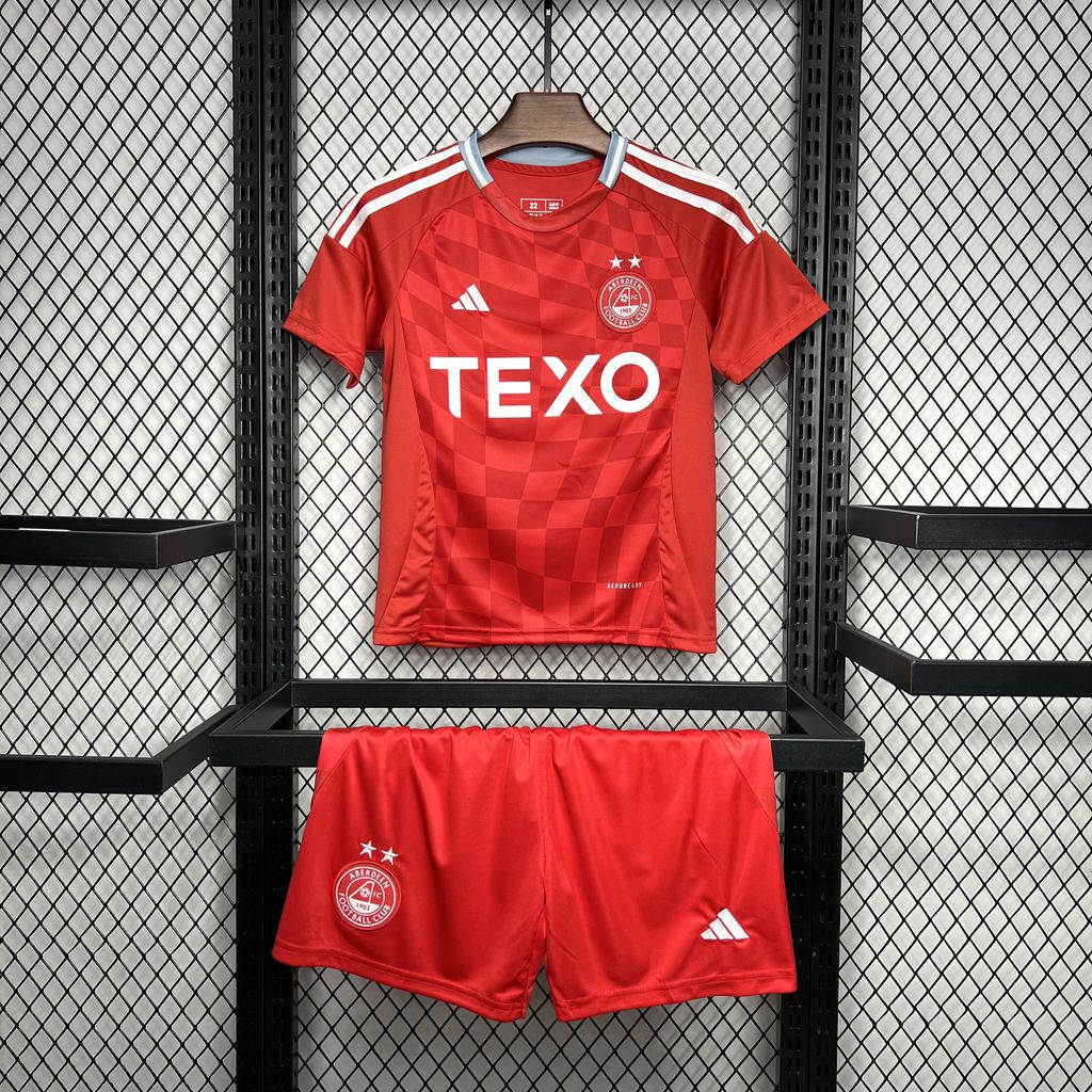 ManixJersey.com | Aberdeen 24-25 Home Stadium Kids Kit -Customize Name, Number and Patch | Worldwide Shipping