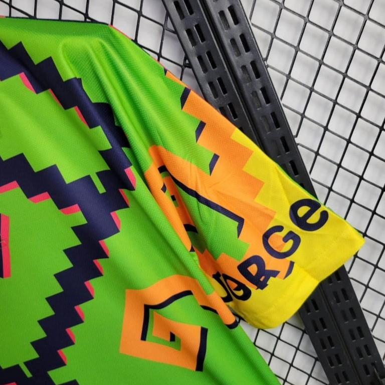 ManixJersey.com | Retro Mexico 1995 Goalkeeper Green Black Jersey -Customize Name, Number and Patch | Worldwide Shipping