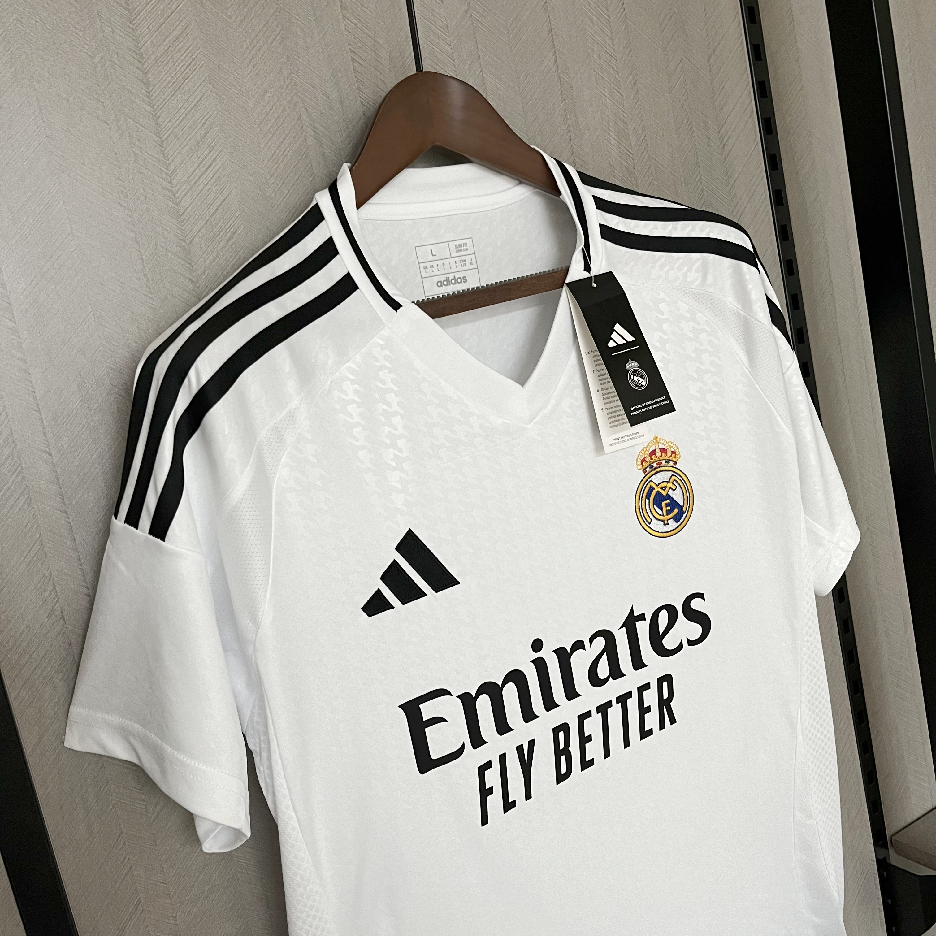 JerseysGala.com | Real Madrid 24-25 Home Stadium Jersey - Fans Version -Customize Name, Number and Patch | Worldwide Shipping
