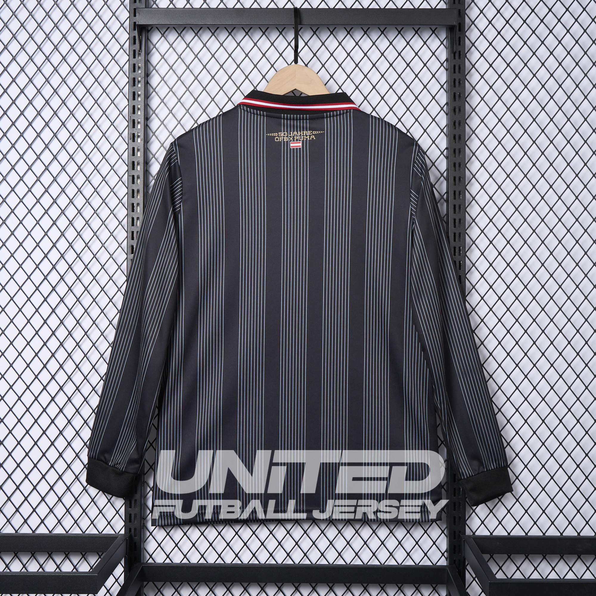 unitedfutballjersey-Austria 2024 50th Anniversary Long Sleeve Jersey - Fans Version