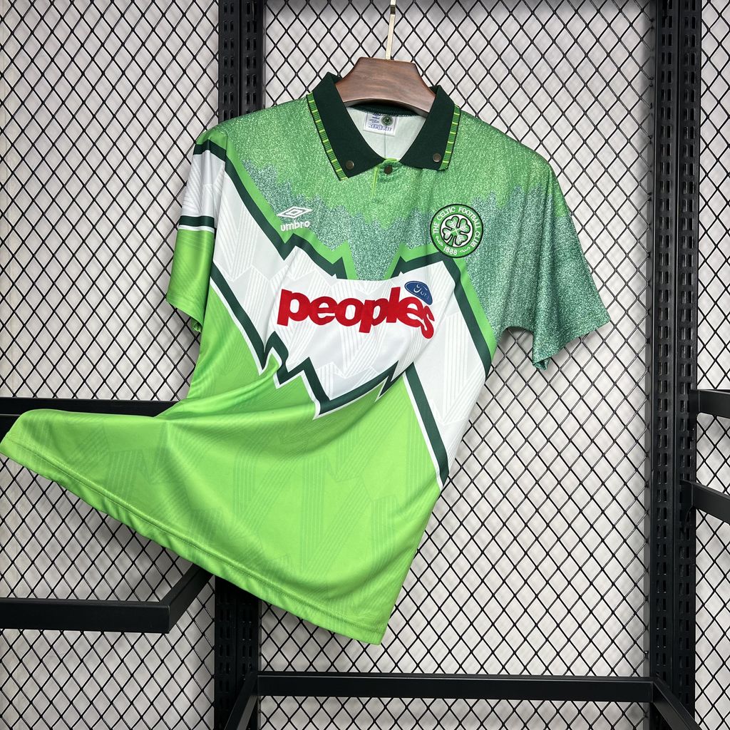 ManixJersey.com | Retro Celtic 1991-92 Away Jersey -Customize Name, Number and Patch | Worldwide Shipping