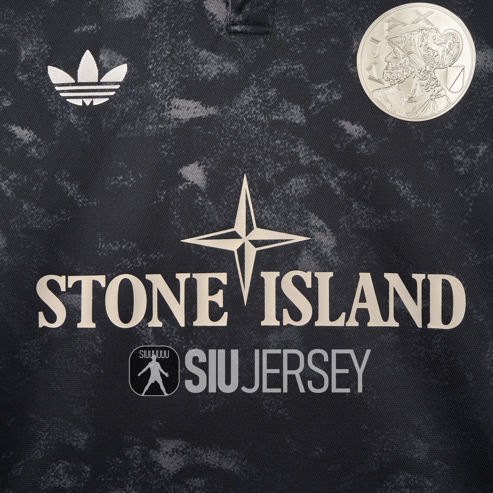SIUjerseys-Ajax 24-25 Stone Island Co-brand Jersey - Fans Version