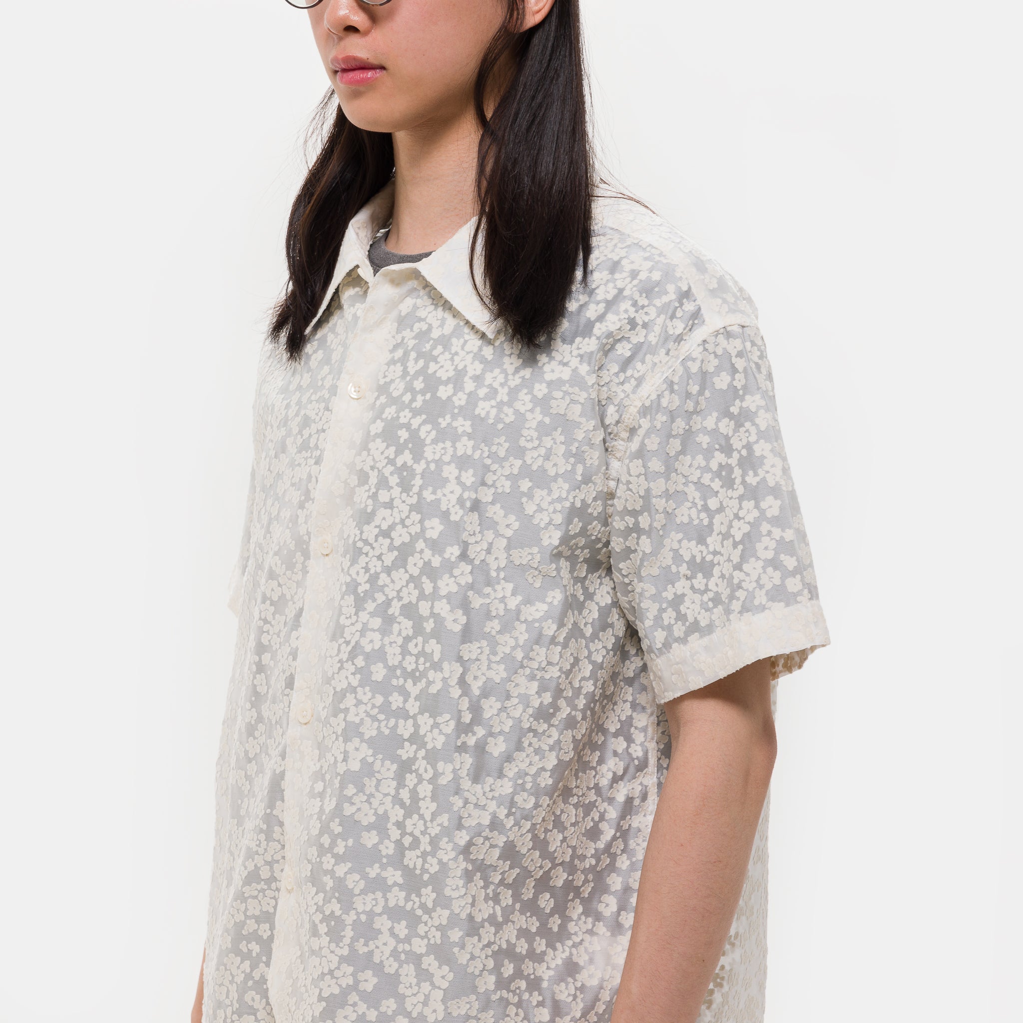 Holiday Shirt in Sheer Floral