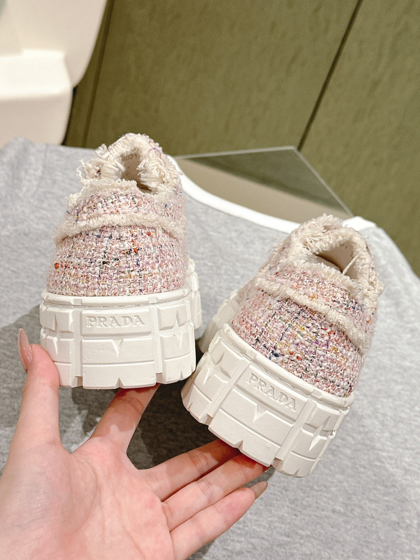 PRA DOUBLE WHEEL RE-NYLON GABARDINE SNEAKERS ALMOND FABRIC、mysite、Cacoeks