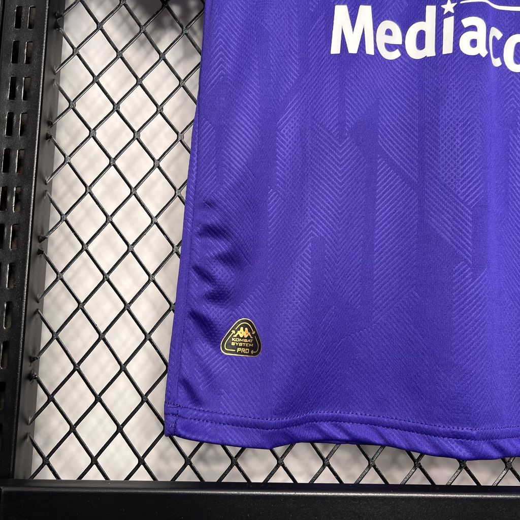 Higojerseys-Fiorentina 24-25 Home Stadium Kids Kit