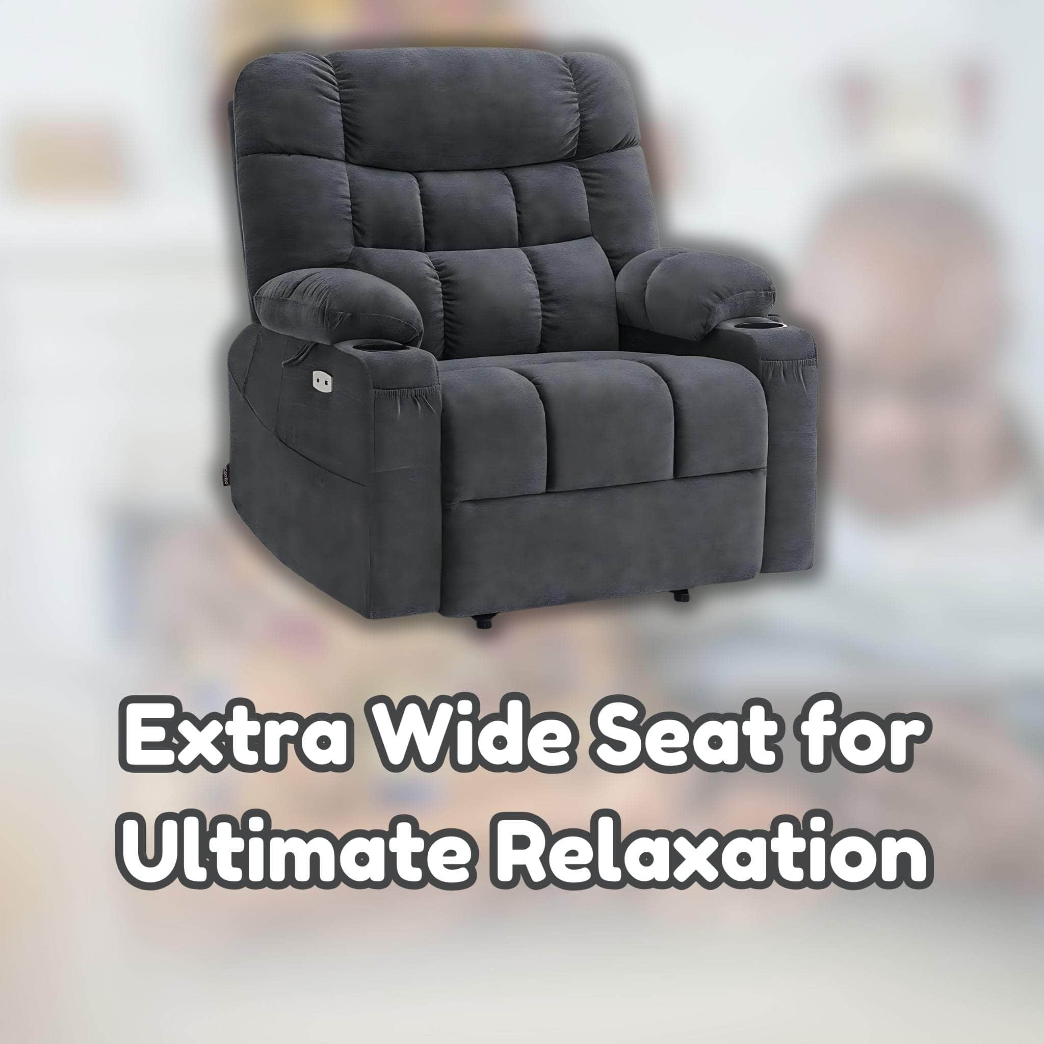 MCombo Dual Motor Power Lift Recliner Chair – Extra Wide Seat for Ultimate Relaxation
