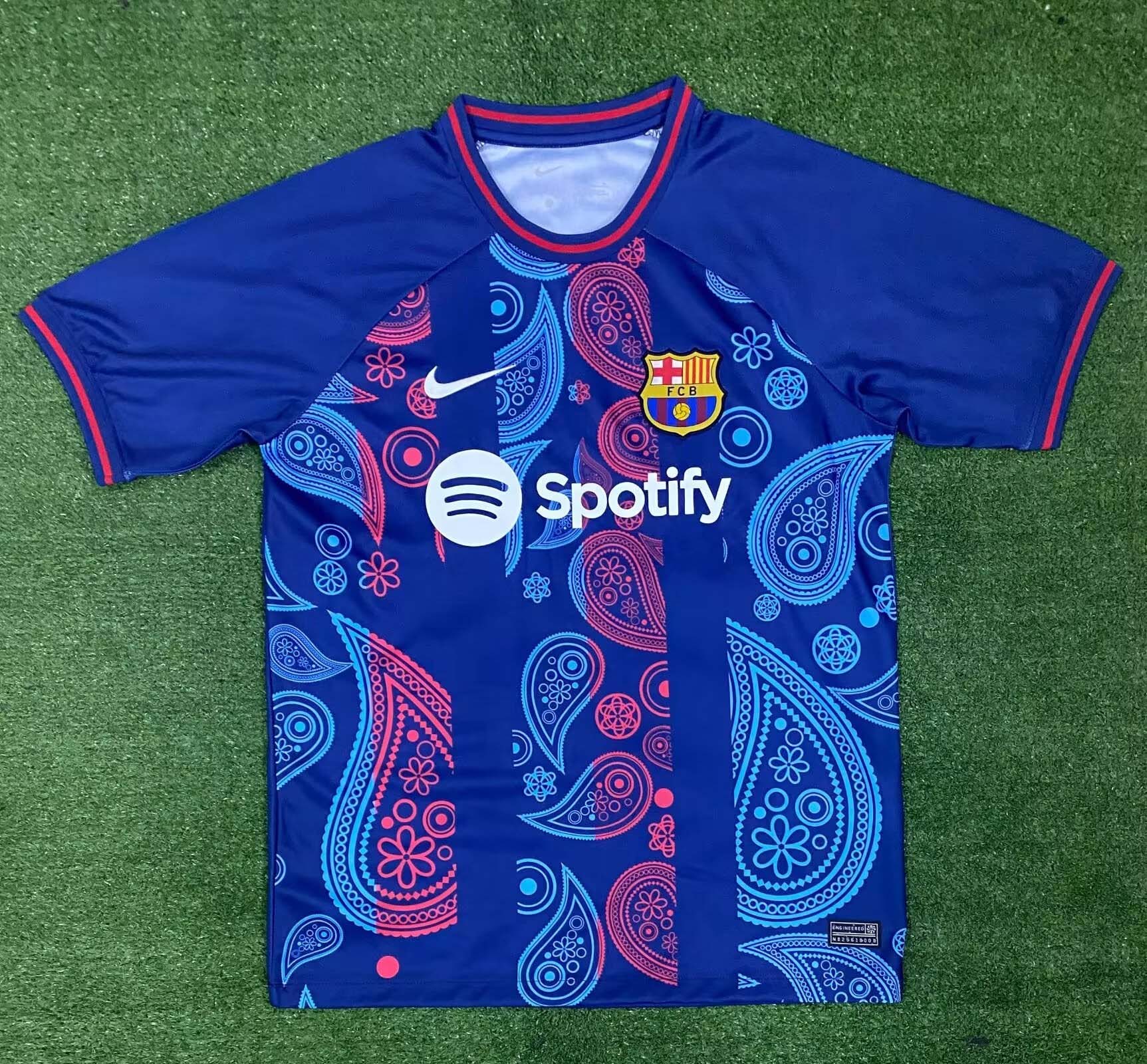 2024/2025 Barcelona Training Wear Upper Blue Football Shirt 1:1 Thai Quality:football jersey mysite: unitedjerseyfootball 邓江浪:football