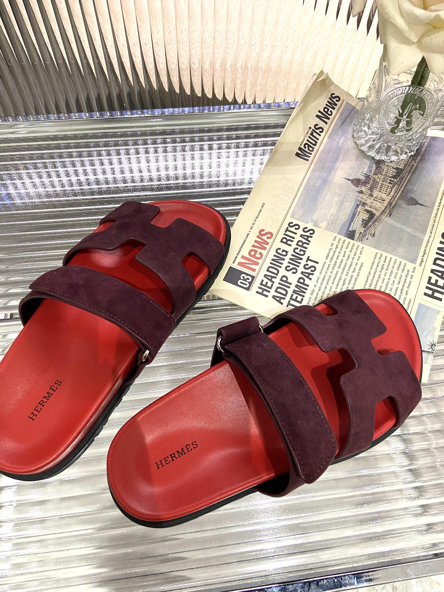 CHYPRE SANDAL CHERRY MIX JAM SUEDE、mysite、Cacoeks