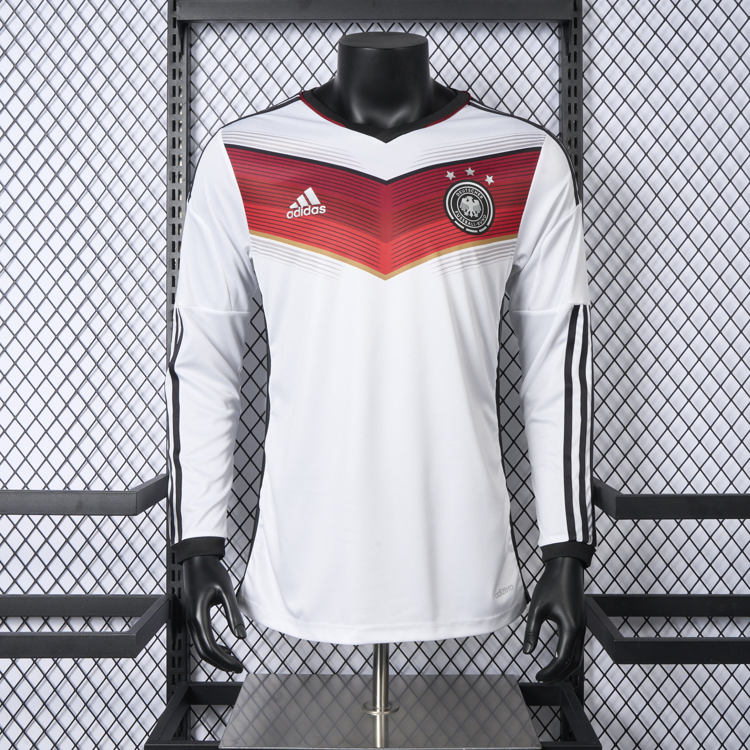 Funinjersey-Retro Germany 2014 Home Long Sleeves Jersey - Player Version