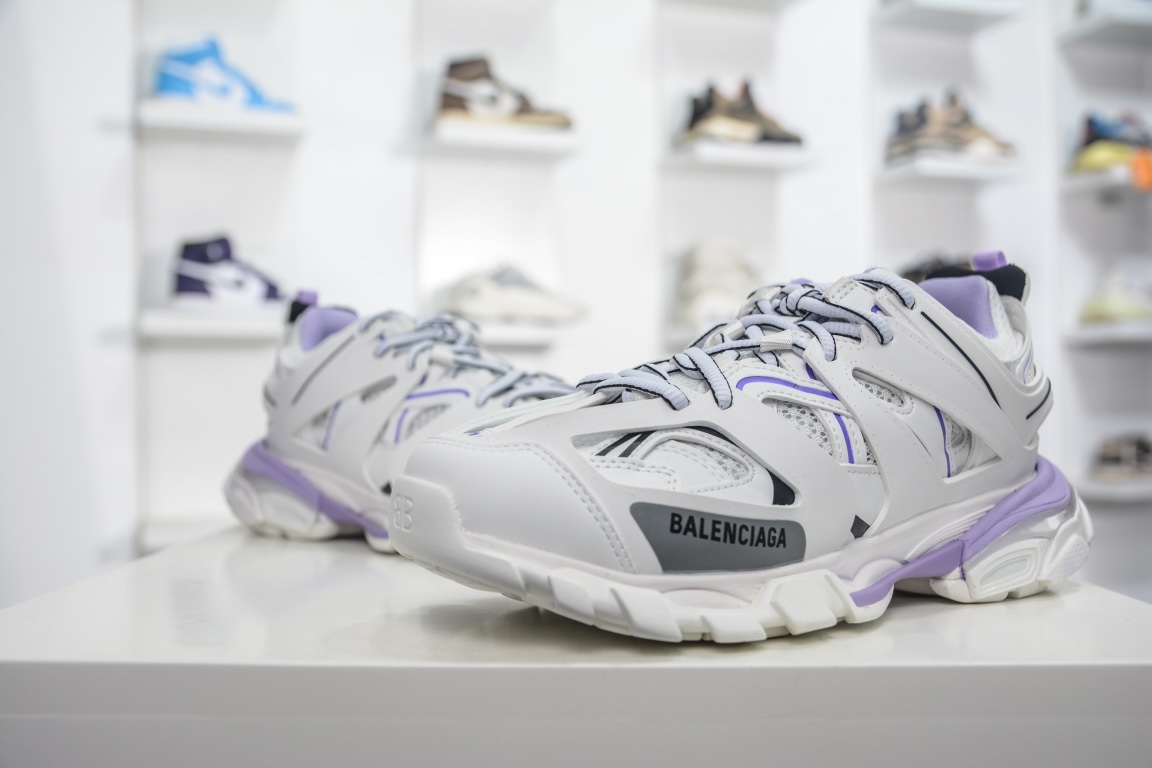 Balenciaga Track Trainer in White Lilac、mysite、Cacoeks