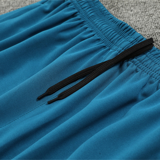 ManixJersey.com | Marseille 24-25 Long Sleeve Training Set - Lake Blue -Customize Name, Number and Patch | Worldwide Shipping