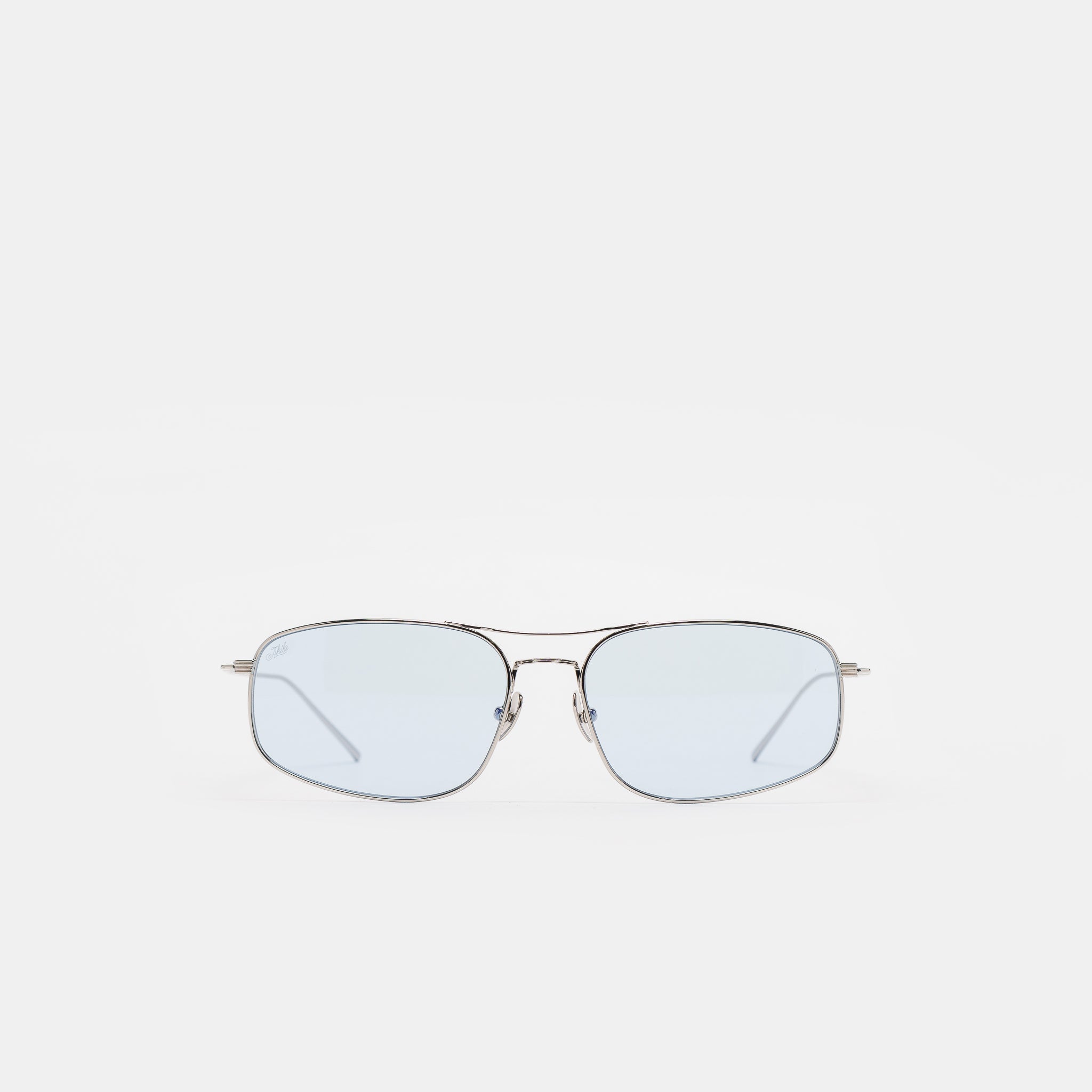 Mal Sunglasses in Silver/Sky Blue