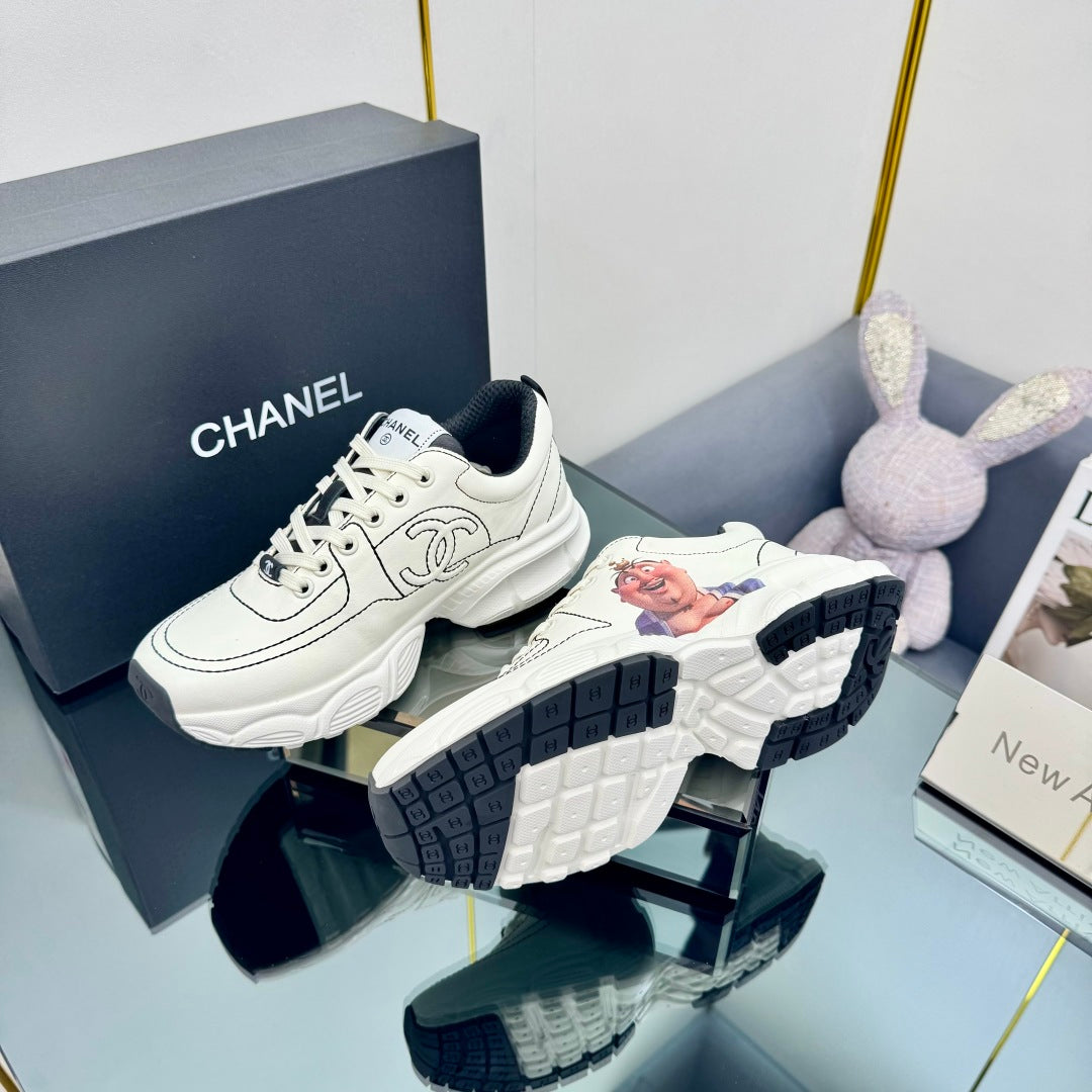 TRAINERS SNEAKER IN WHITE CALFSKIN WITH STICKER 238628、mysite、Cacoeks