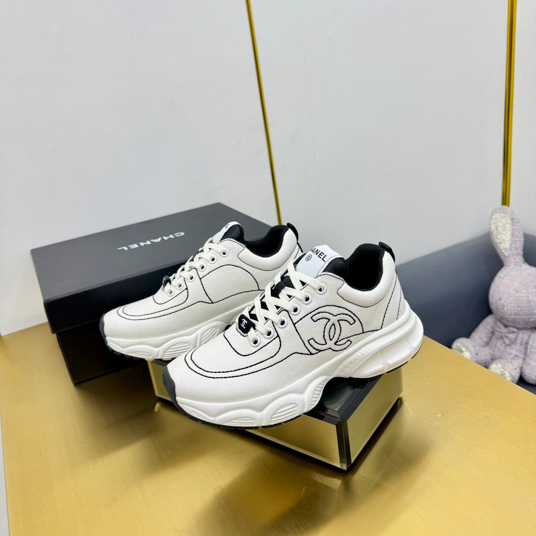 SNEAKER IN WHITE MIX BLACK BREATHABLE FABRIC、mysite、Cacoeks