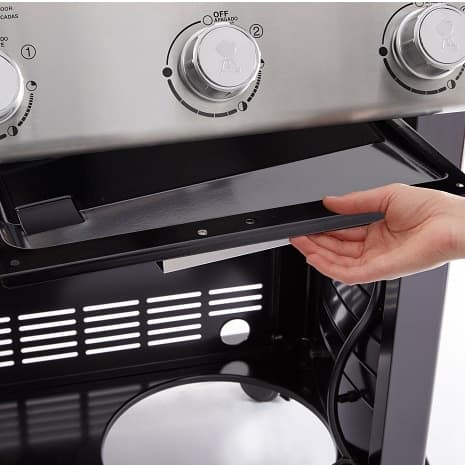 The grease management system helps with the removal of grease The grease management system helps with the removal of grease