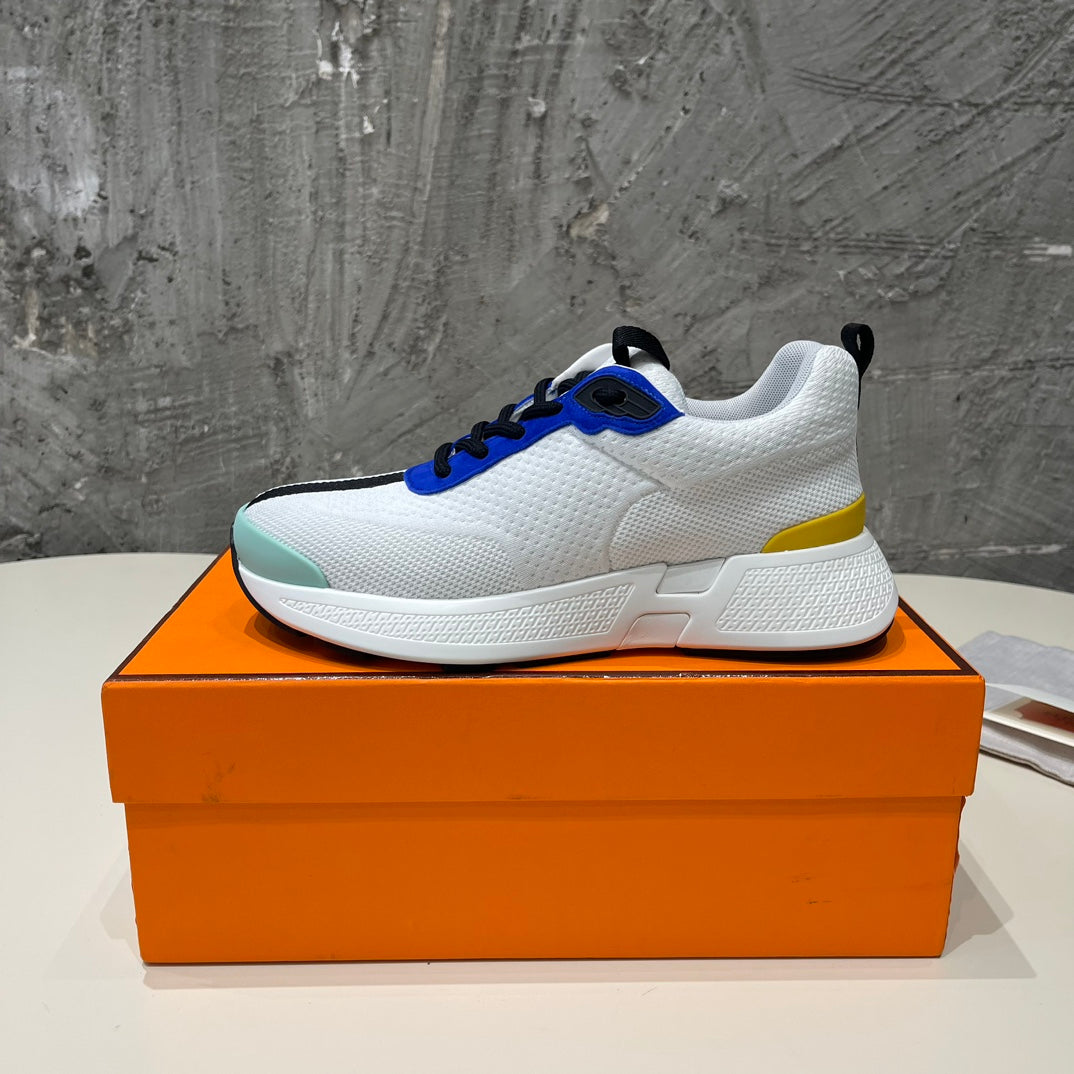 HEROS SNEAKERS WHITE MIX COBALT GOATSKIN、mysite、Cacoeks