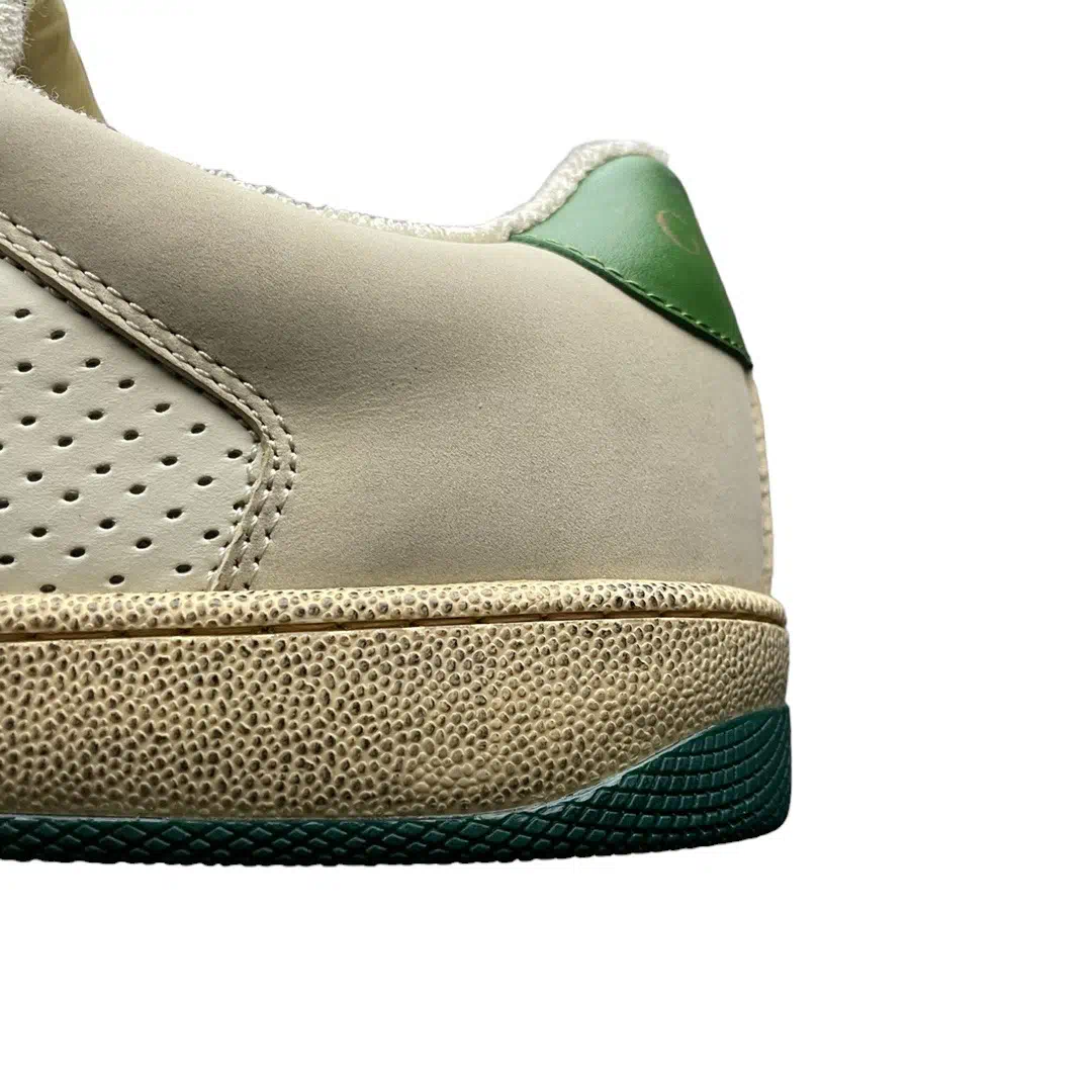 Gucci Screener Distressed Sneaker Green Beige、mysite、Cacoeks