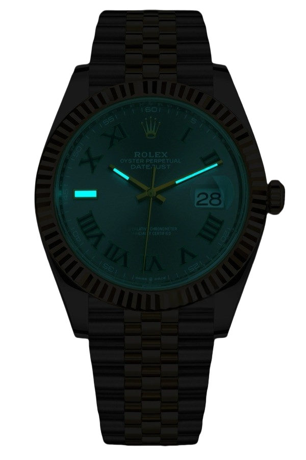 Rolex Datejust 41mm SuperClone Swiss Replica Watch TwoTone Jubilee BraceletWimbledon Dial Ref 126333|3235 Swiss Movement