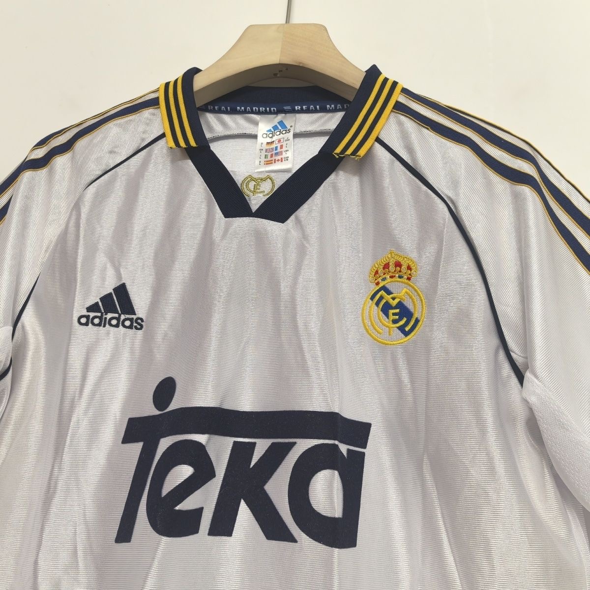 1998-00 Real Madrid home soccer jersey-Retro version: Ajax 24-25 Home Stadium Jersey - Fans Version mysite: Adidas luxuryfootballshirts.com: https://www.luxuryfootballshirts.com/