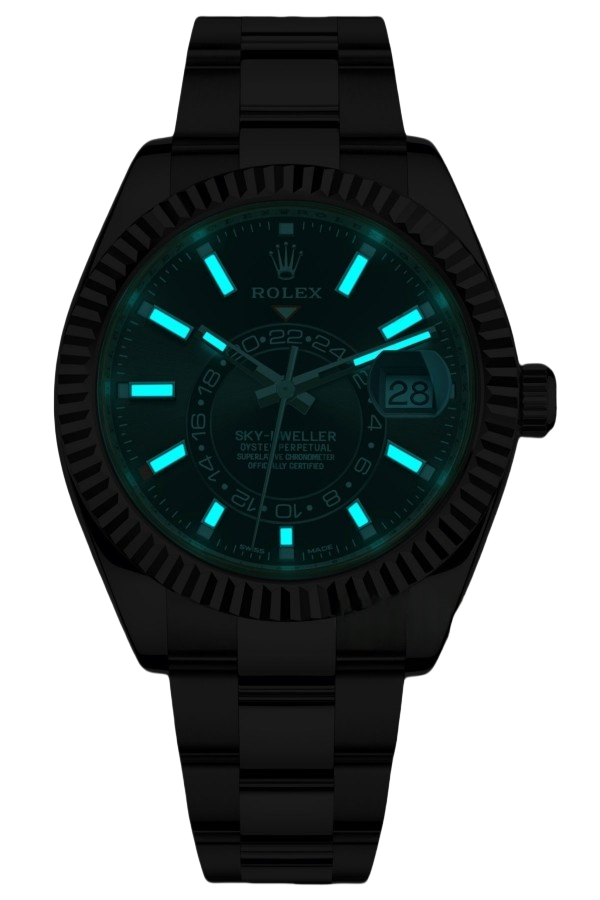 Rolex Sky-Dweller Blue Dial Super Clone Swiss Replica Watch Jubilee Bracelet Ref M326934-0005 Swiss 9001 Movement