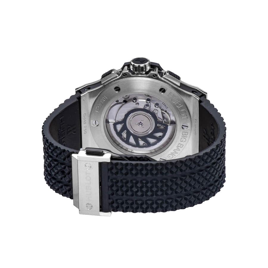 hublot classic fusion chronograph with diamond silver