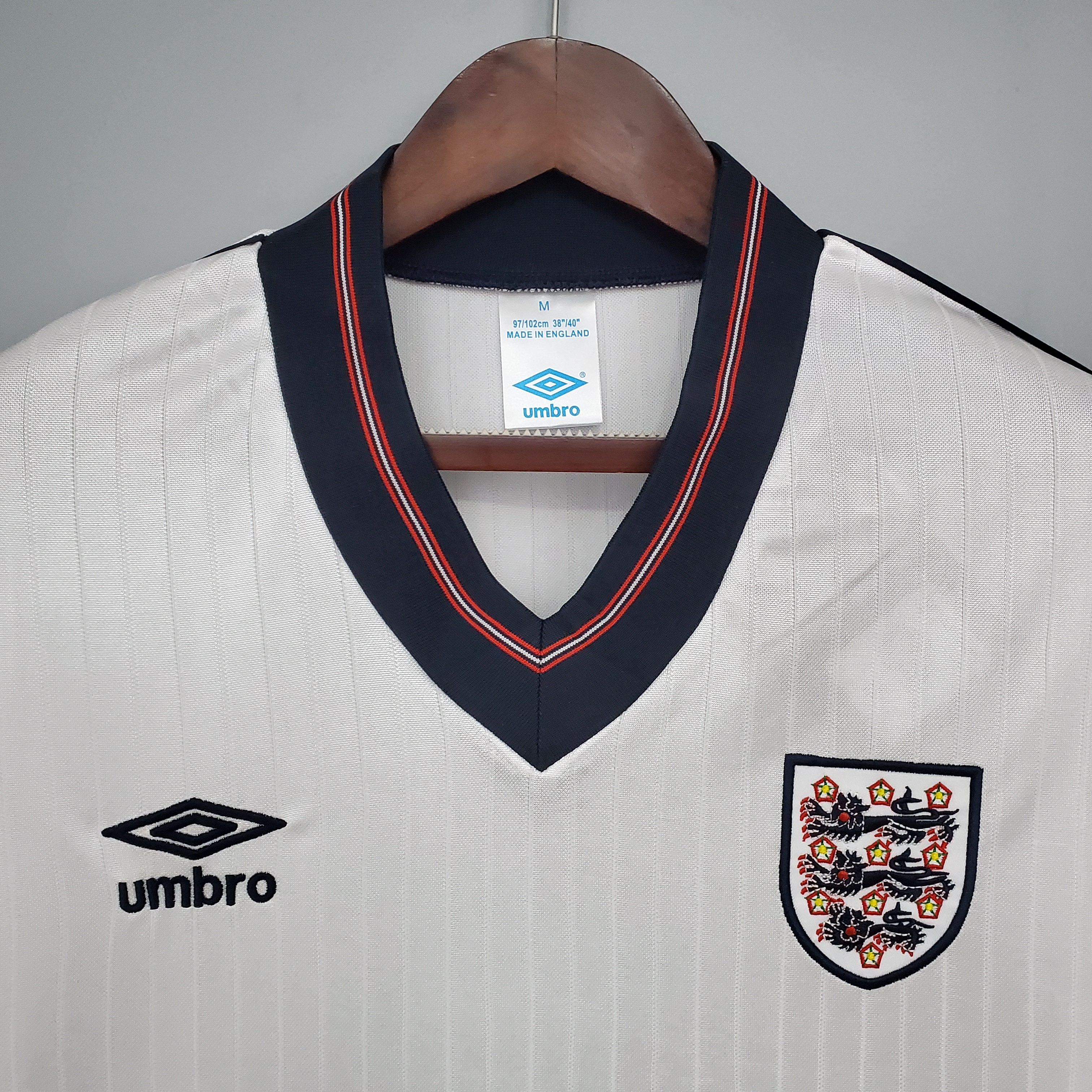 GlobeJersey-Retro England 1984-87 Home Stadium Jersey