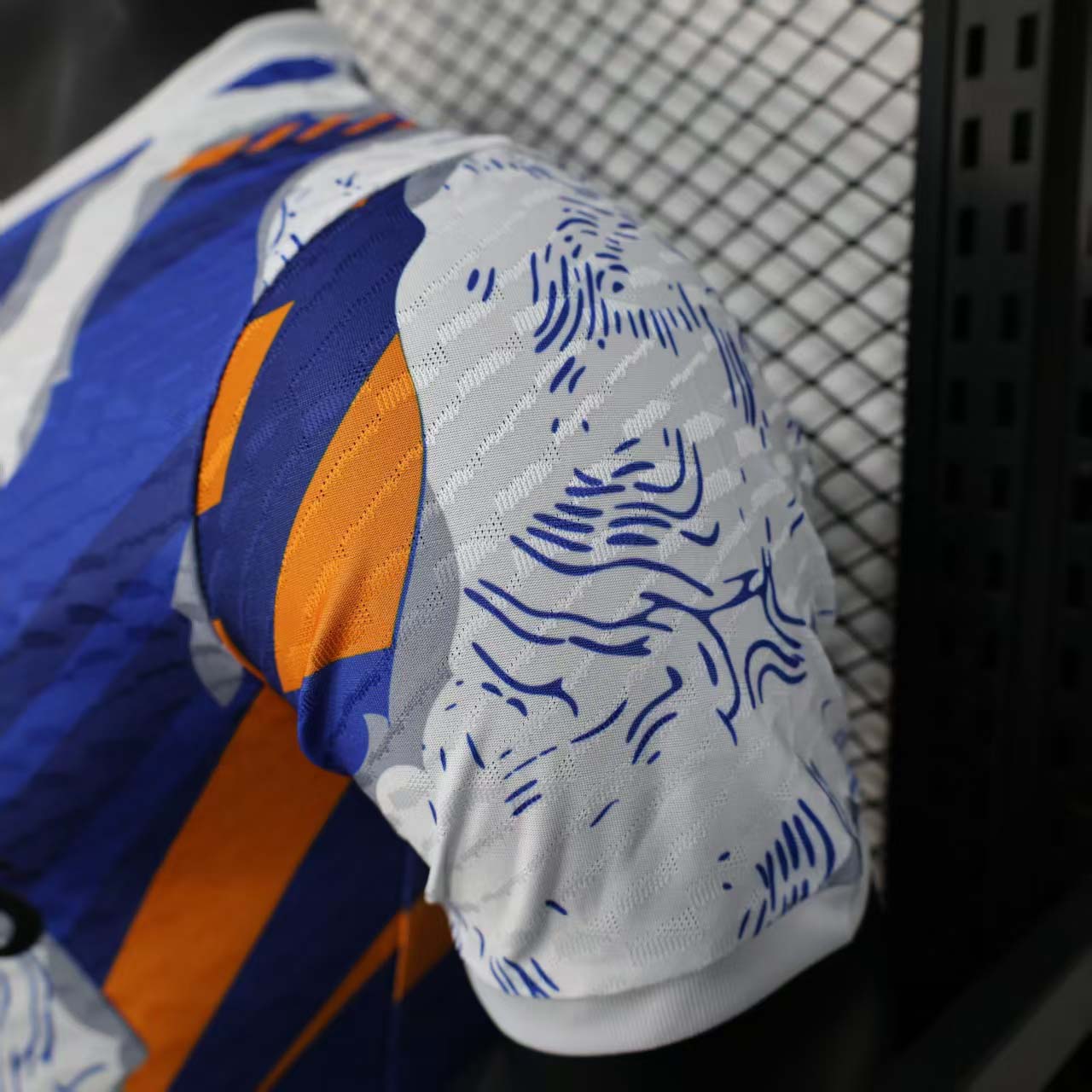 2025/2026 Player Version Real Madrid Special Edition White and Orange Football Shirt 1:1 Thai Quality:football jersey mysite: unitedjerseyfootball 邓江浪:football