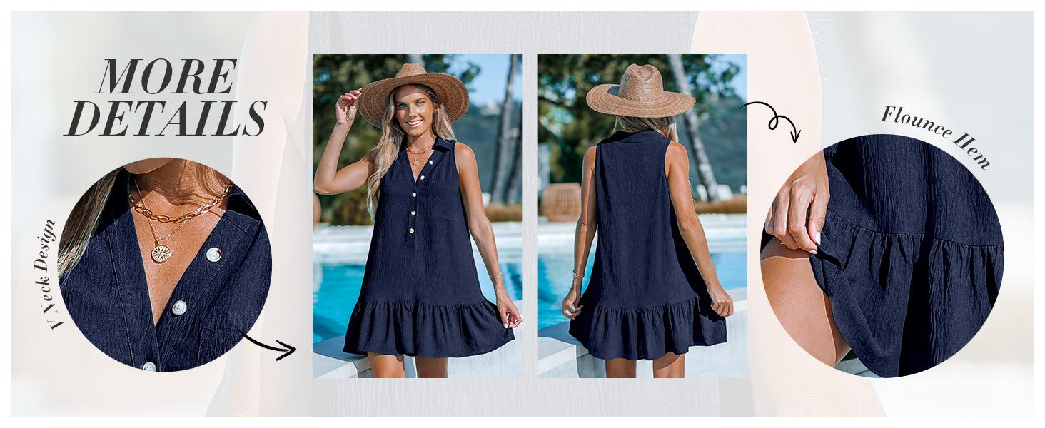 navy blue summer dress for women