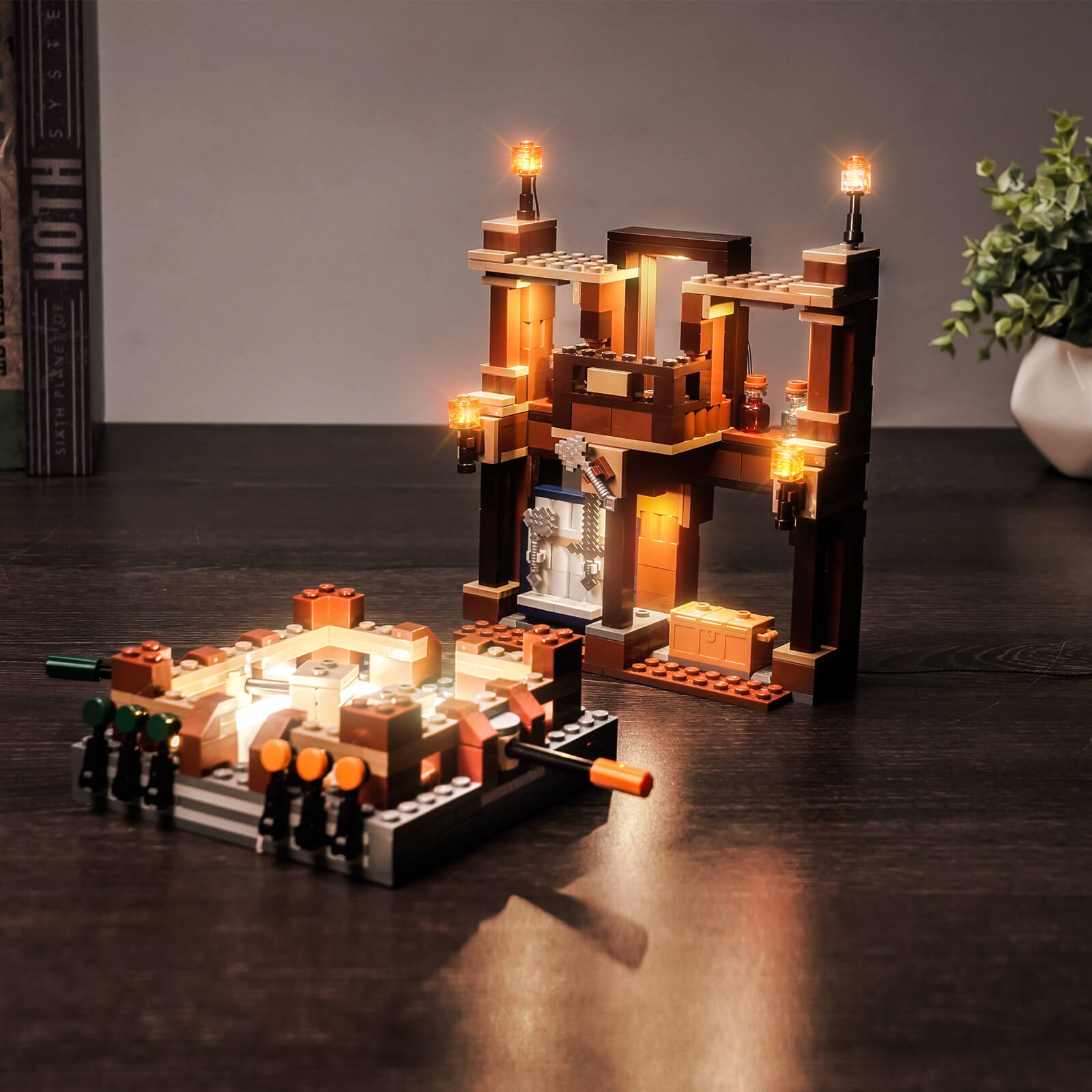 BrickBling Light Kit for LEGO Minecraft Woodland Mansion Fighting Ring 21272