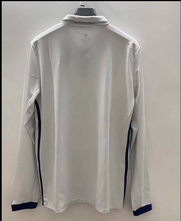 2016/2017 Retro Long Sleeve Real Madrid Home Football Shirt1:1 Thai Quality:football jersey mysite: unitedjerseyfootball 邓江浪:football