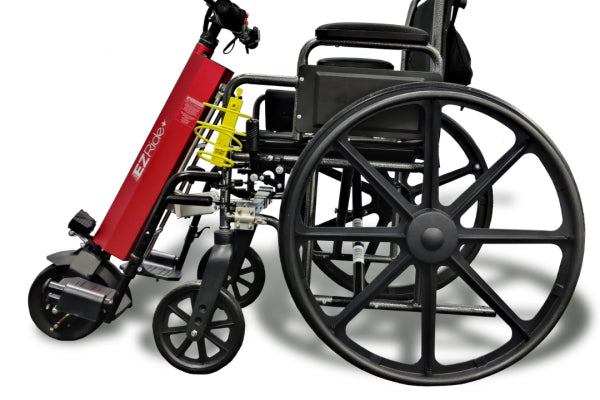 EZ Ride Wheelchair Power Assist Attachment with efficient charging capability, ideal for users seeking quick and convenient mobility solutions.