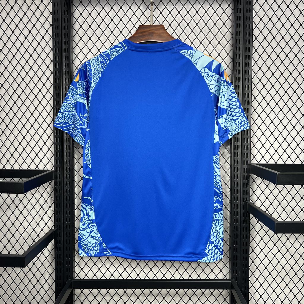 Higojerseys-Real Madrid 24-25 Blue Dragon Special Edition Jersey - Fans Version