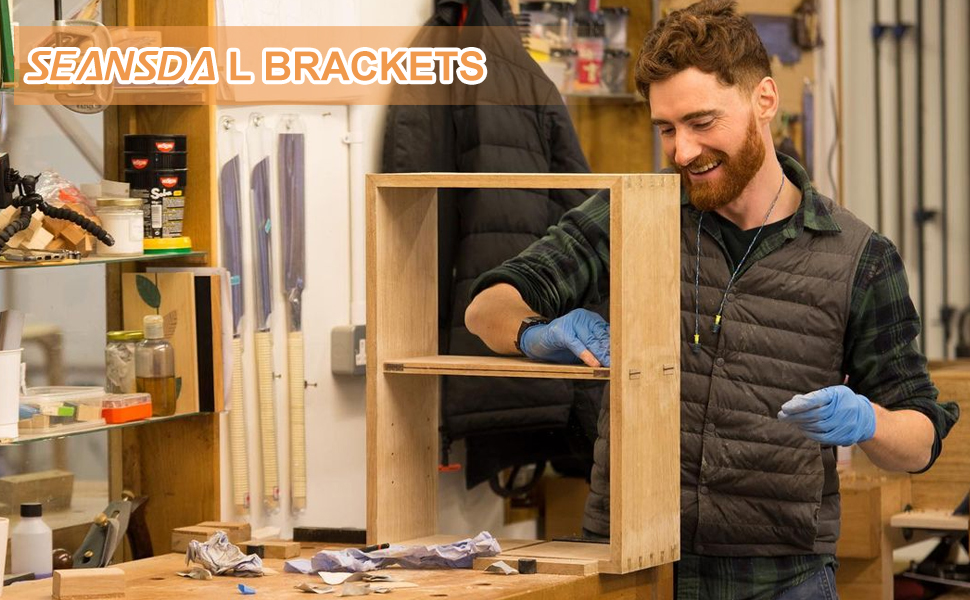 L brackets for shelves