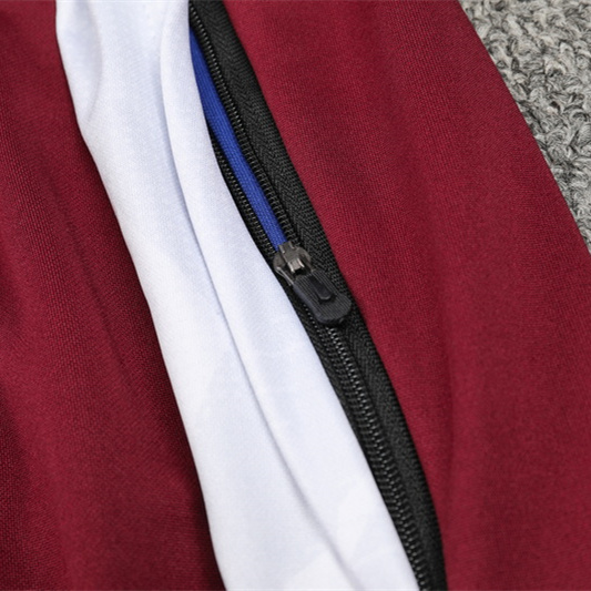 JerseysGala.com | Bayern Munich 24-25 Long Sleeve Training Set - Deep Red -Customize Name, Number and Patch | Worldwide Shipping
