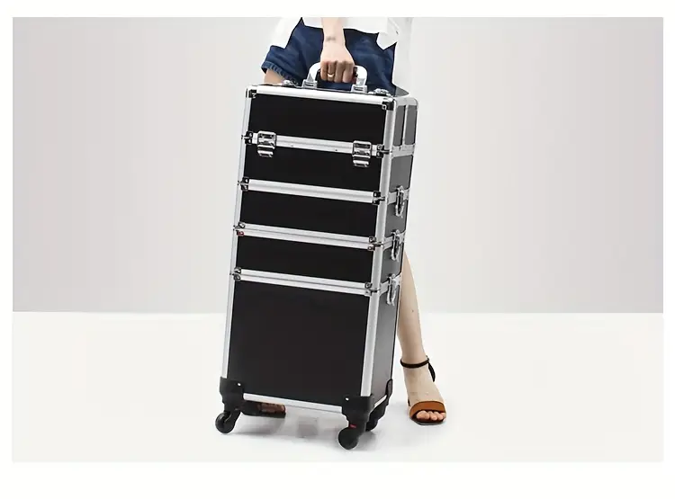 4 in 1 fireproof board makeup case colorful cosmetic case organizer makeup artist train case details 18